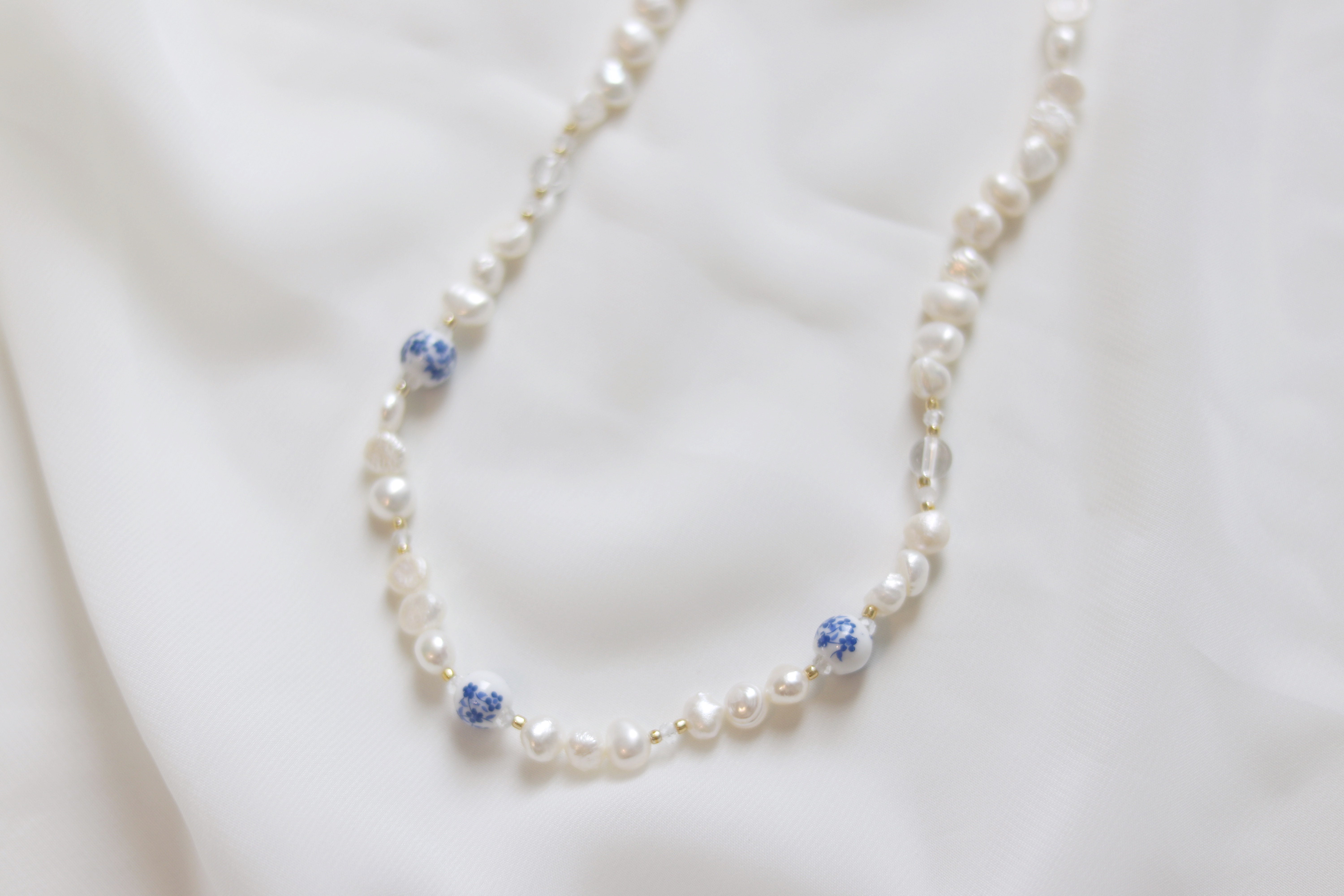 Porcelain Veil Necklace